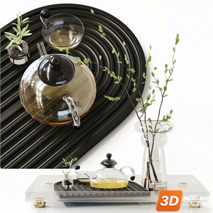 Tea Set 3D Model